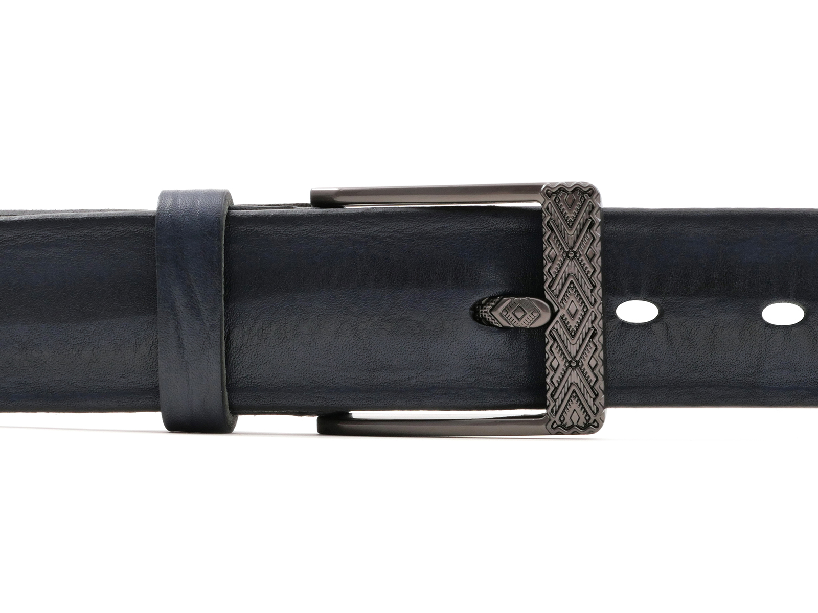 Кожаный синий женский джинсовый ремень B35-2048